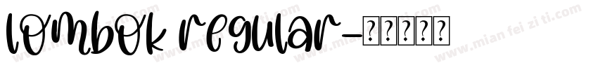 lombok regular字体转换